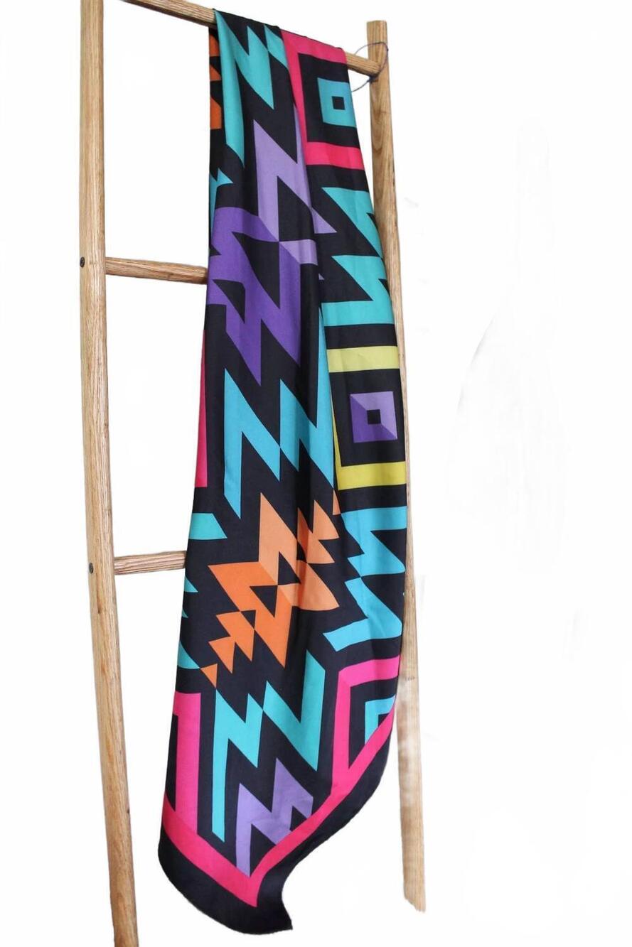 NEW ROWDY CROWD women's ringo southwestern wild rag scarf in multicolor